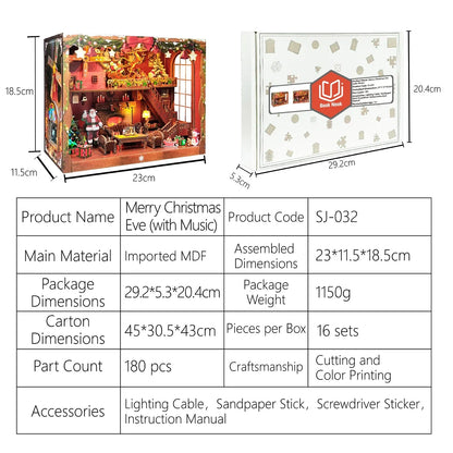 Merry Christmas Eve - Mini Book Nook Kit - NookFan