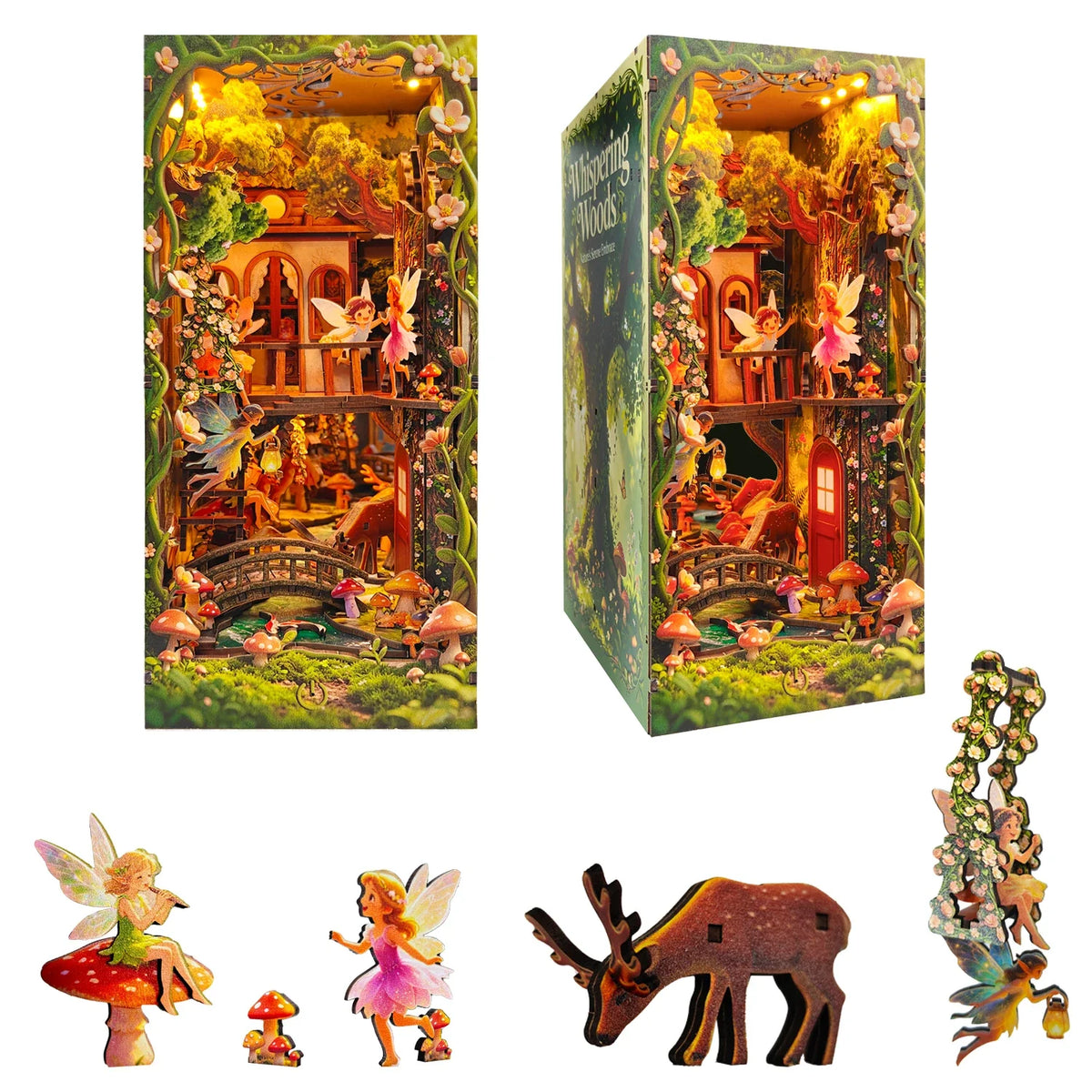 Secret Realm Of Green Sprites Book Nook Kit