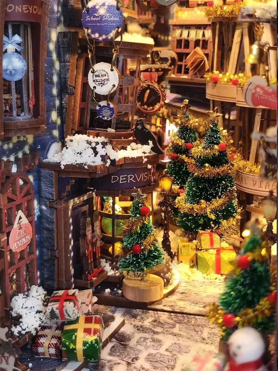 Festive Christmas Book Nook Kit - NookFan