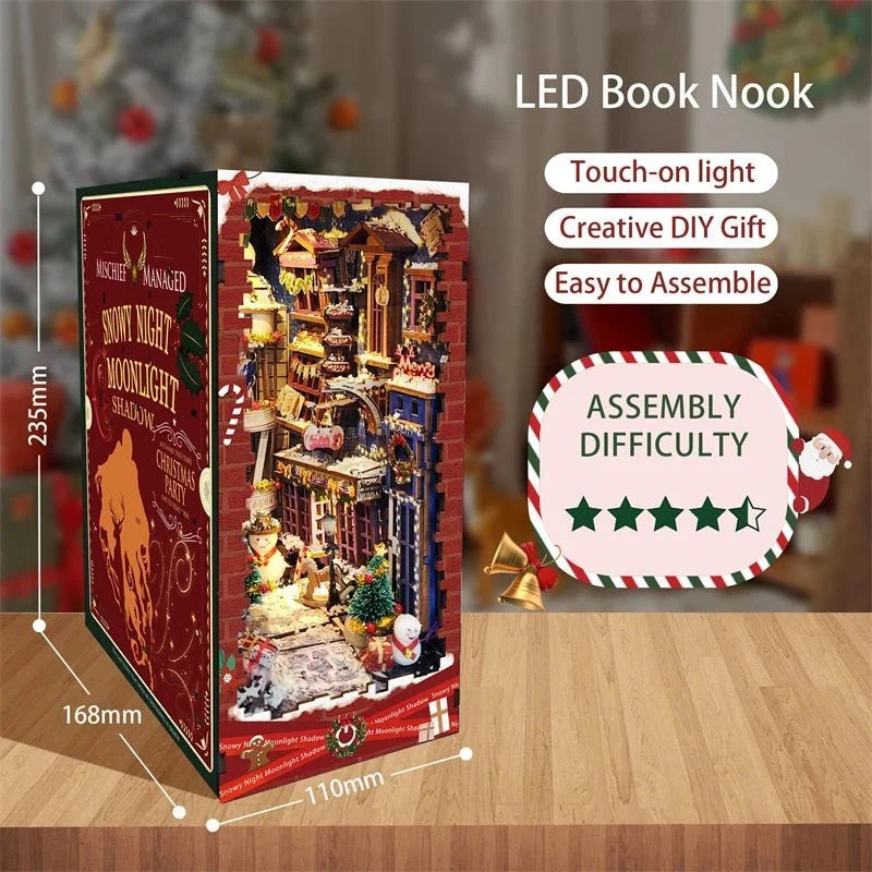 Festive Christmas Book Nook Kit - NookFan