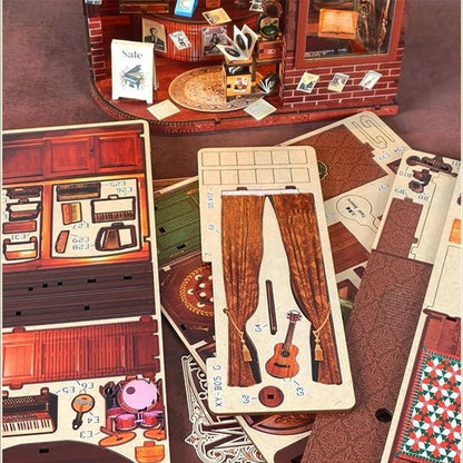 Music Shop - DIY Book Nook Kit - NookFan