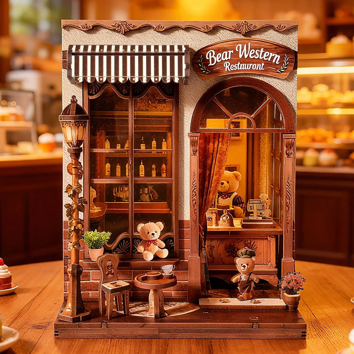 Bear's Bistro - DIY Book Nook Kit - NookFan