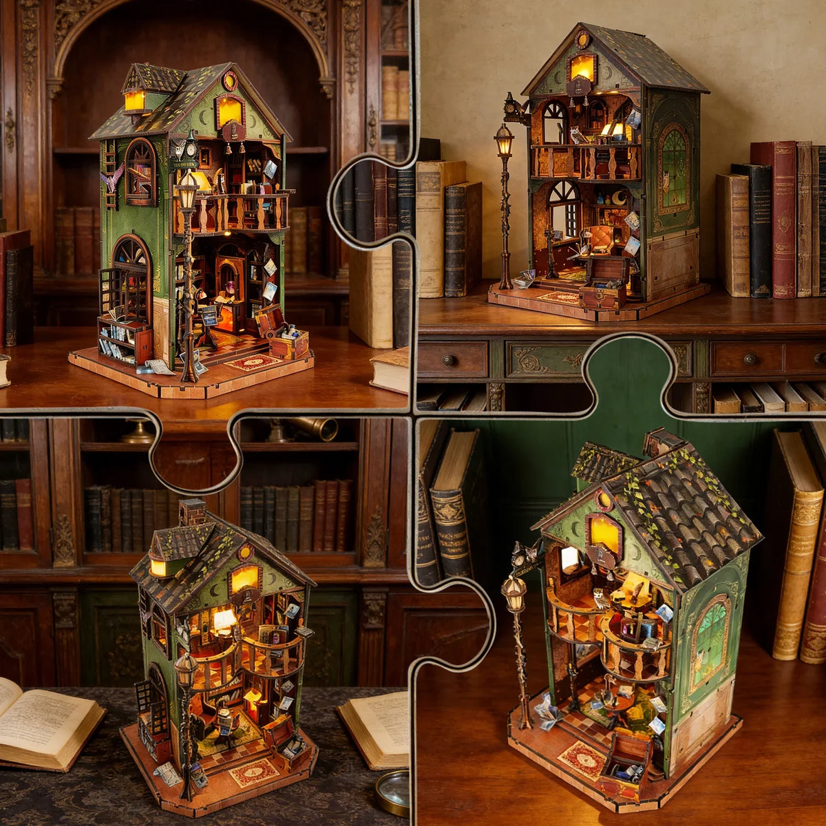 Owl Library - DIY Book Nook Kit - NookFan