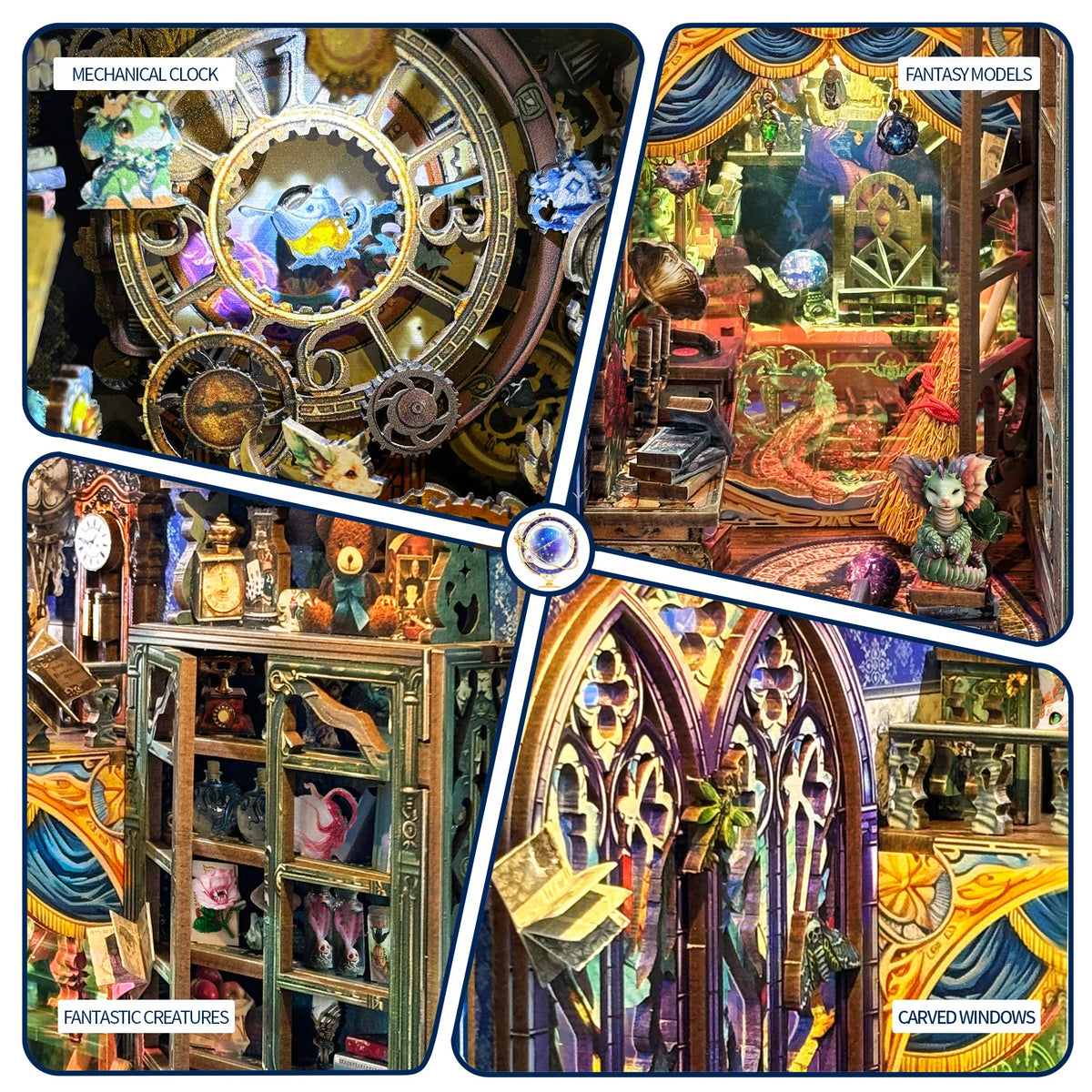 Mystic Emporium - DIY Wooden Book Nook Kit - NookFan