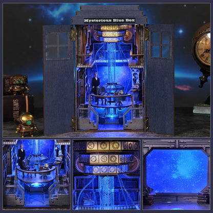 Mysterious Blue Box - DIY Book Nook Kit - NookFan