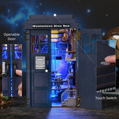 Mysterious Blue Box - DIY Book Nook Kit - NookFan