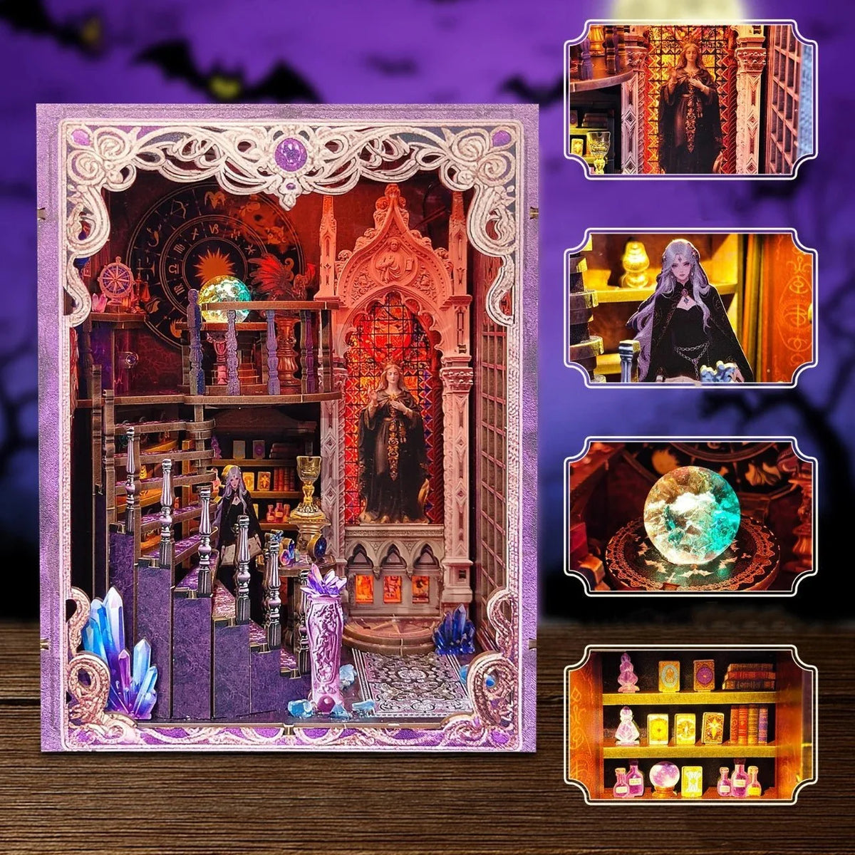 Mystic Tarot Alley - DIY Book Nook Kit - NookFan