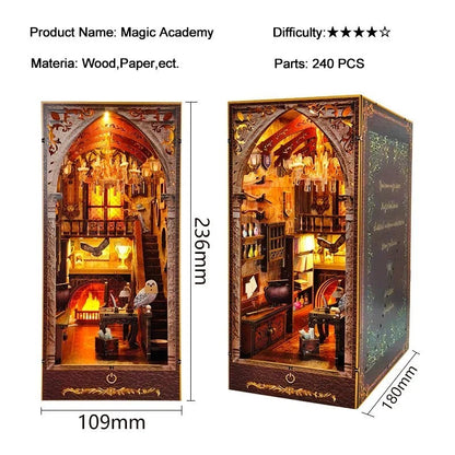 Magic Academy - DIY Magic Book Nook Kit - NookFan