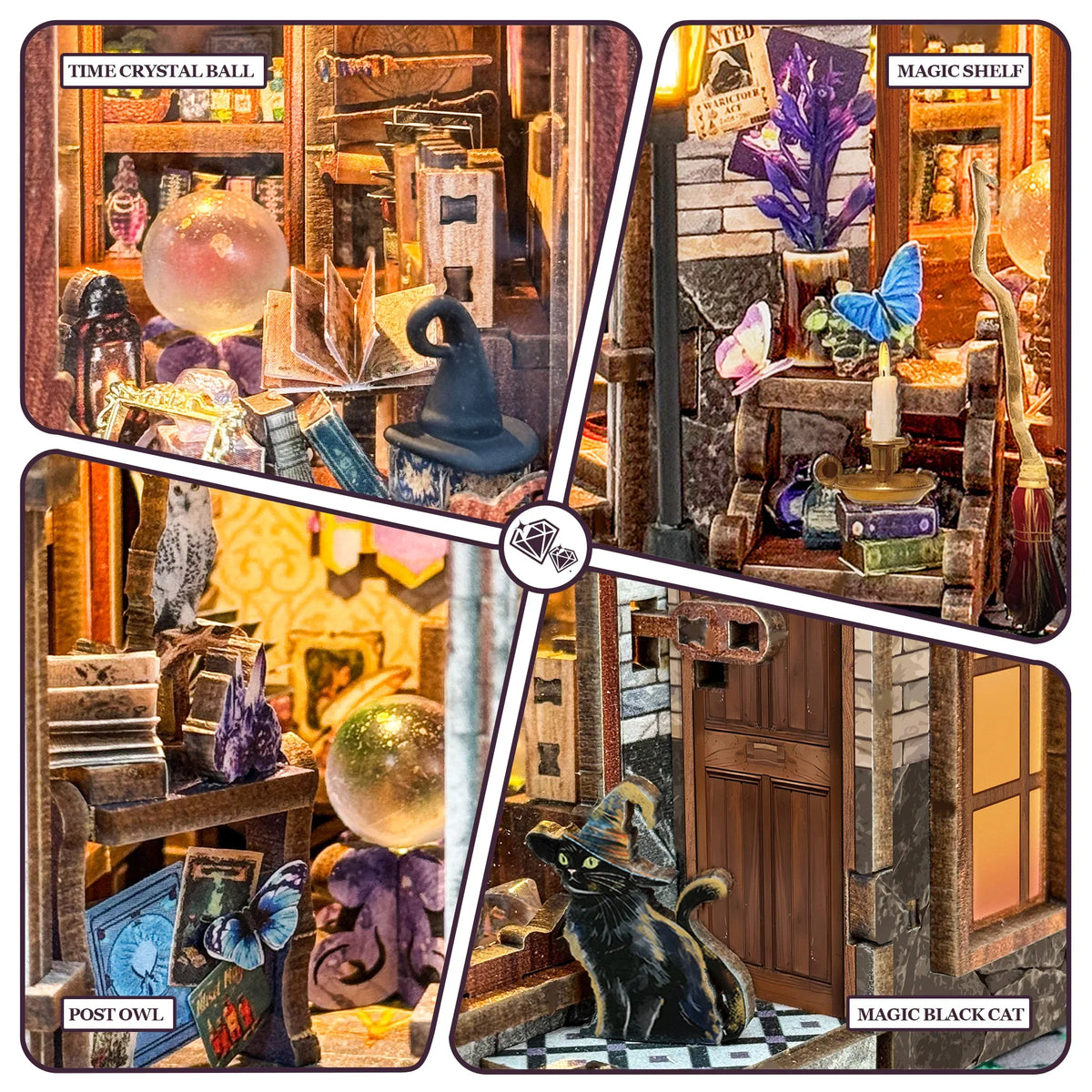 Time Magic Club DIY Miniature Dollhouse Kit - NookFan
