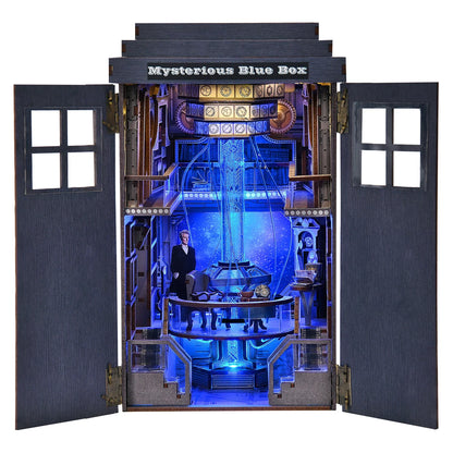 Mysterious Blue Box - DIY Book Nook Kit - NookFan