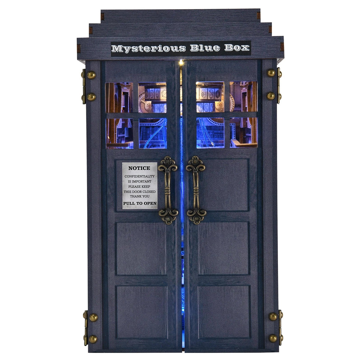 Mysterious Blue Box - DIY Book Nook Kit - NookFan