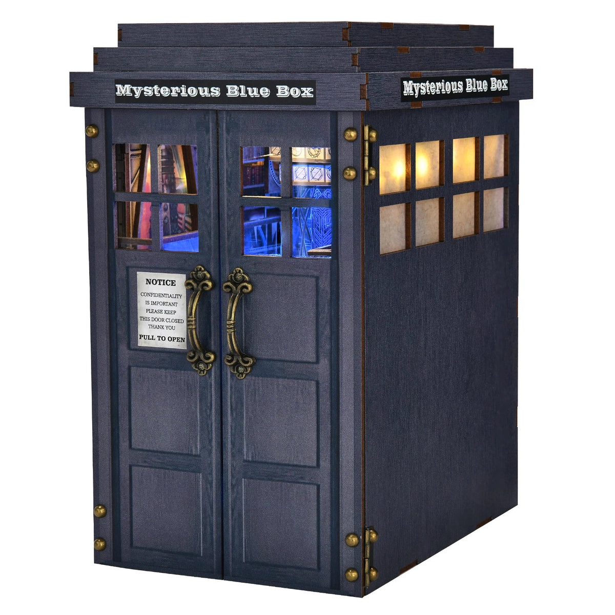 Mysterious Blue Box - DIY Book Nook Kit - NookFan