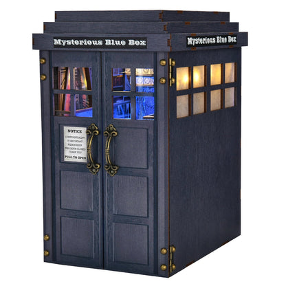 Mysterious Blue Box - DIY Book Nook Kit - NookFan