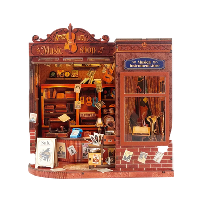 Music Shop - DIY Book Nook Kit - NookFan