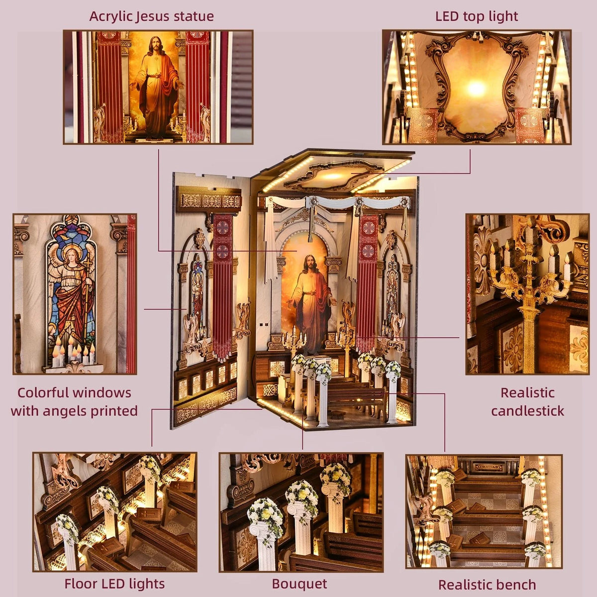 Cathedral Book Nook Kit - NookFan