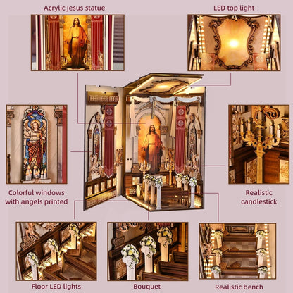 Cathedral Book Nook Kit - NookFan