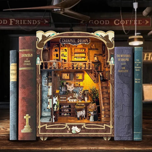 Caramel Dream Casa - DIY Wooden Book Nook Kit - NookFan
