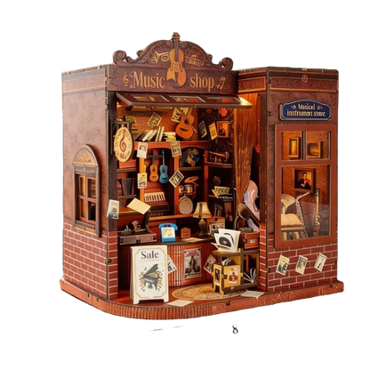 Music Shop - DIY Book Nook Kit - NookFan
