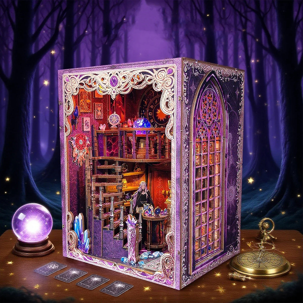 Mystic Tarot Alley - DIY Book Nook Kit - NookFan