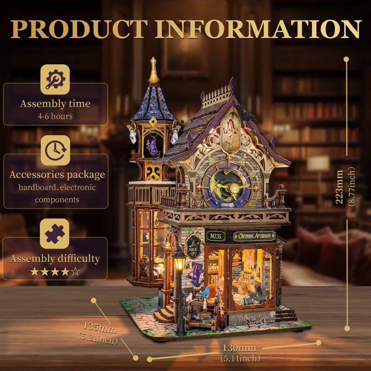 Time Magic Club DIY Miniature Dollhouse Kit - NookFan