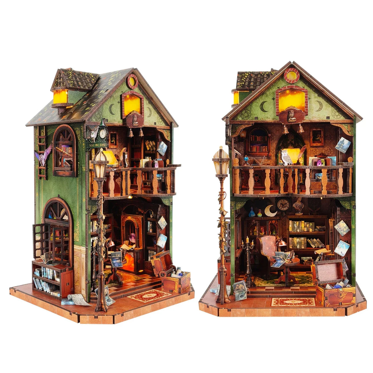 Owl Library - DIY Book Nook Kit - NookFan