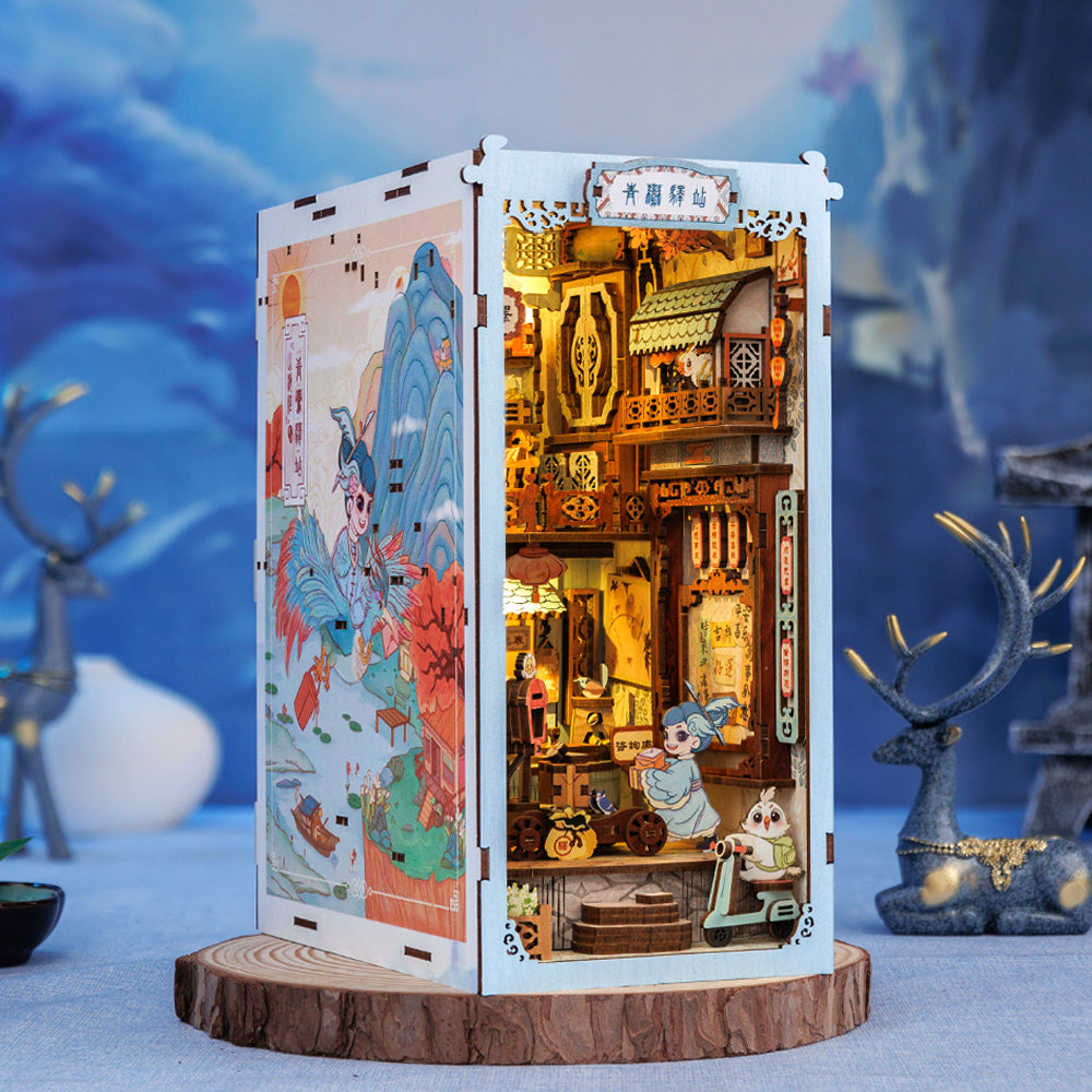Azure Phoenix Lodge | CUTEBEE DIY Book Nook Kit
