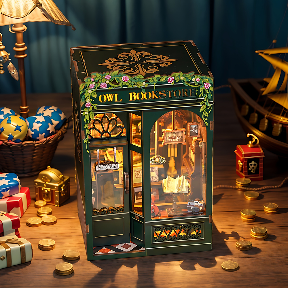 Owl Bookstore | CUTEBEE DIY Book Nook Kit