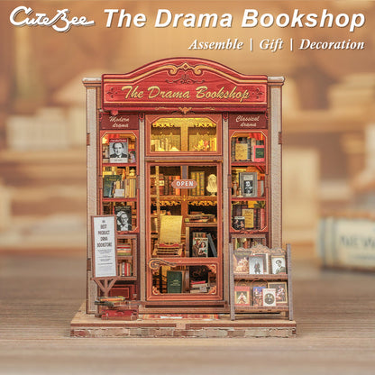 The Drama Bookshop | CUTEBEE DIY Book Nook Kit