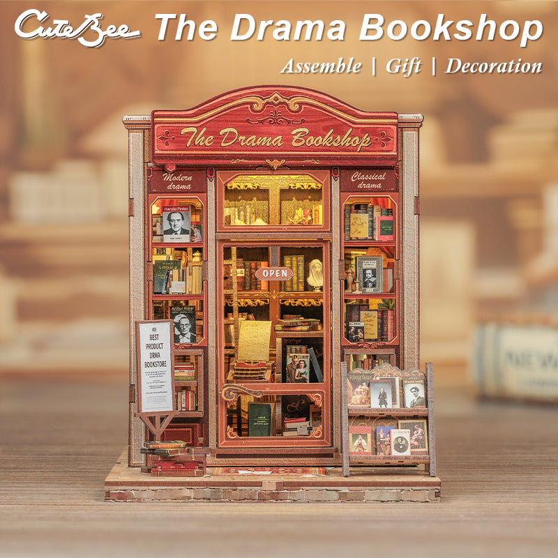 The Drama Bookshop | CUTEBEE DIY Book Nook Kit
