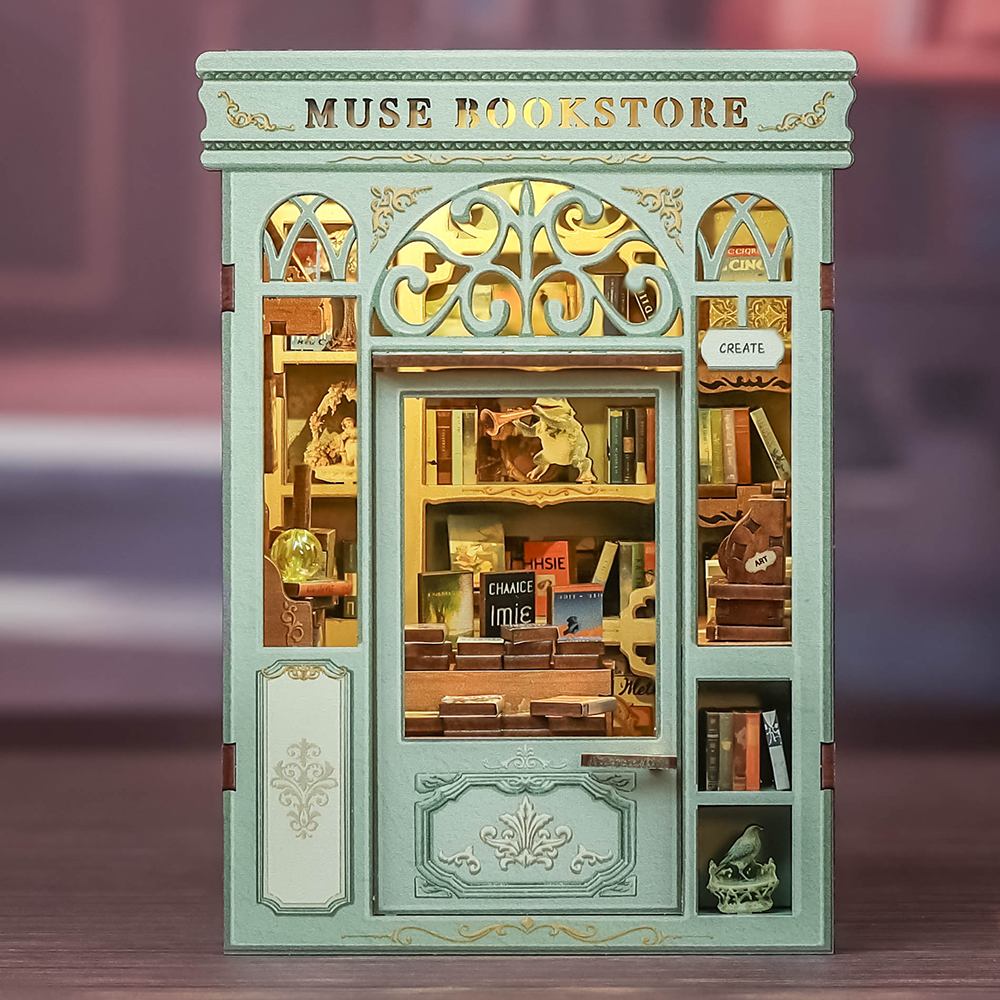 Muse Bookstore |CUTEBEE DIY Book Nook Kit