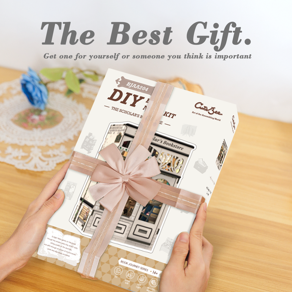 The Scholar's Bookstore | CUTEBEE DIY Book Nook Kit