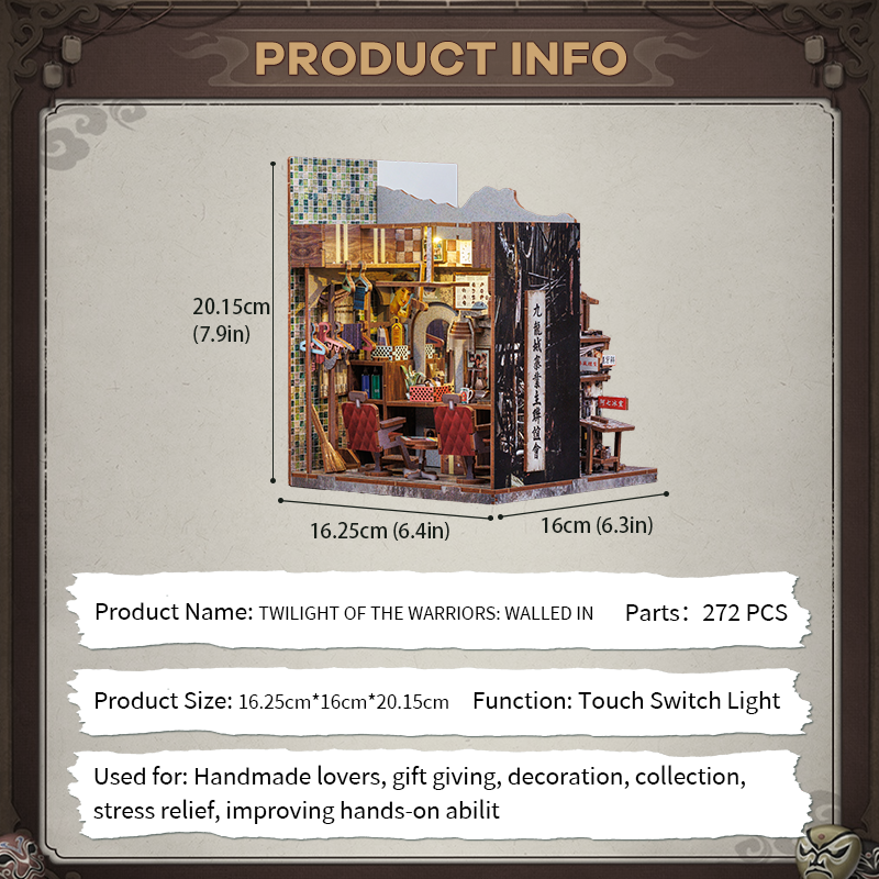 Twilight of the Warriors: Walled In | CUTEBEE DIY Book Nook Kit