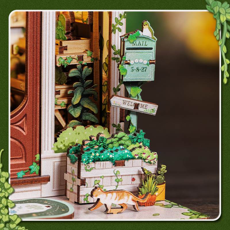 Green Life Bookshop | CUTEBEE DIY Book Nook Kit