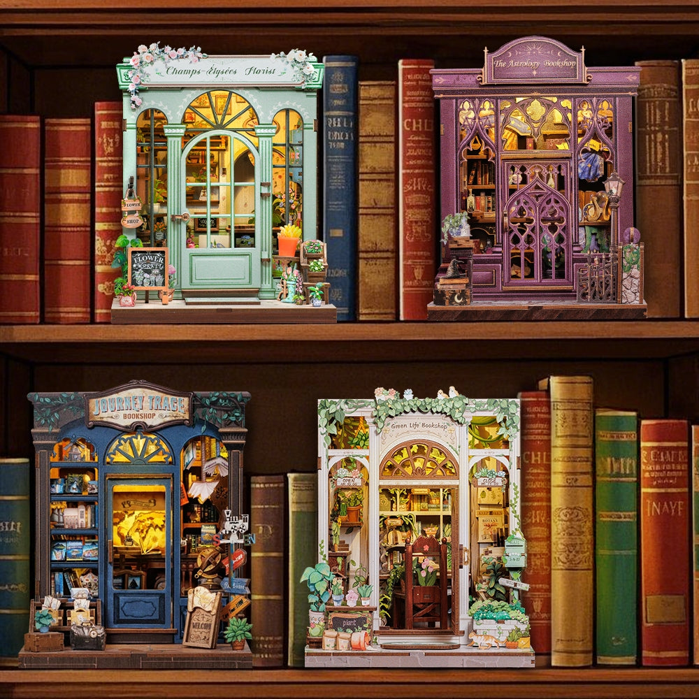 Journey Trace Bookshop | CUTEBEE DIY Book Nook Kit