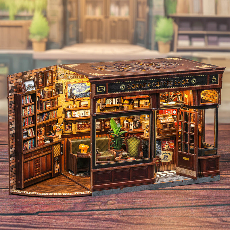 CORNER COFFEE SHOP |CUTEBEE DIY Dollhouse Kit