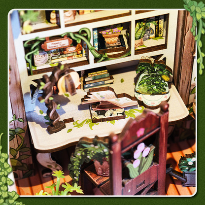 Green Life Bookshop | CUTEBEE DIY Book Nook Kit