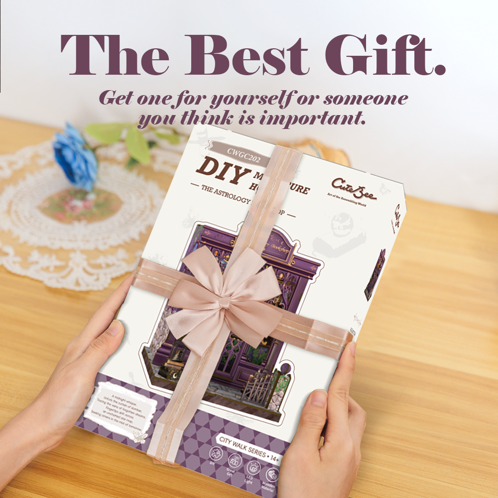 The Astrology  Bookshop | CUTEBEE DIY Book Nook Kit |