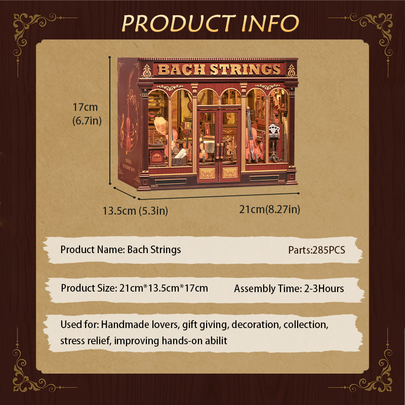 Bach Strings | CUTEBEE DIY Miniature House