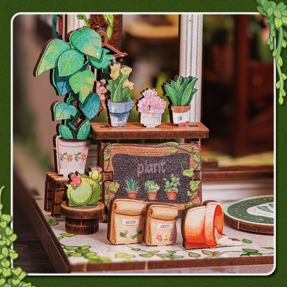 Green Life Bookshop | CUTEBEE DIY Book Nook Kit
