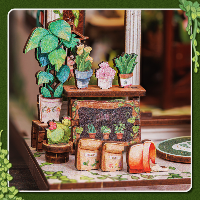 Green Life Bookshop | CUTEBEE DIY Book Nook Kit