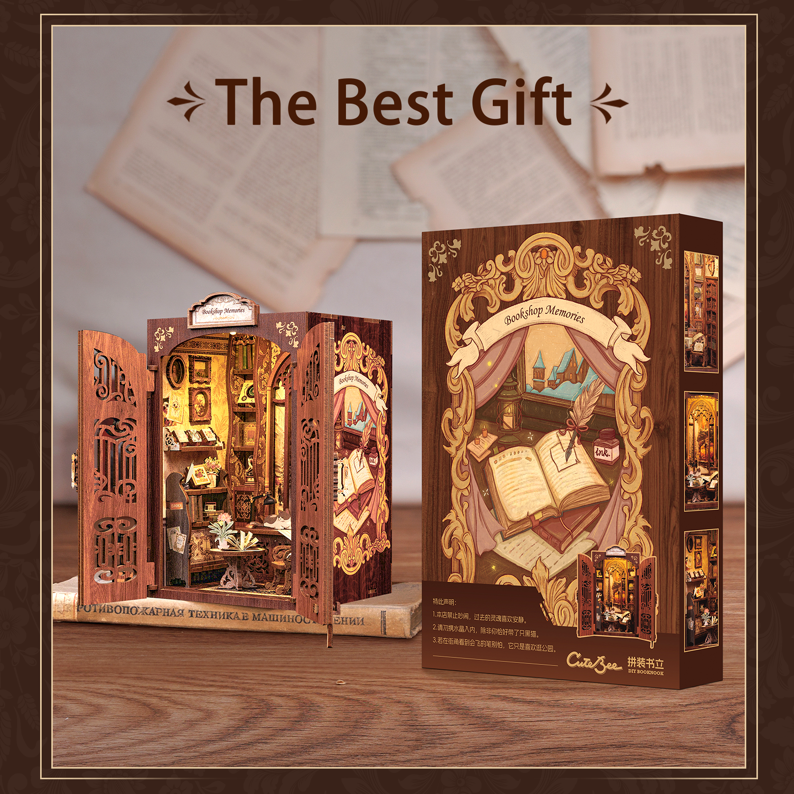 Bookshop Memories | CUTEBEE DIY Book Nook Kit