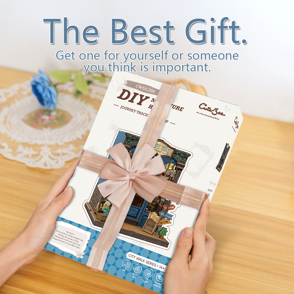 Journey Trace Bookshop | CUTEBEE DIY Book Nook Kit