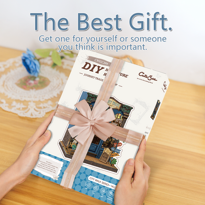 Journey Trace Bookshop | CUTEBEE DIY Book Nook Kit