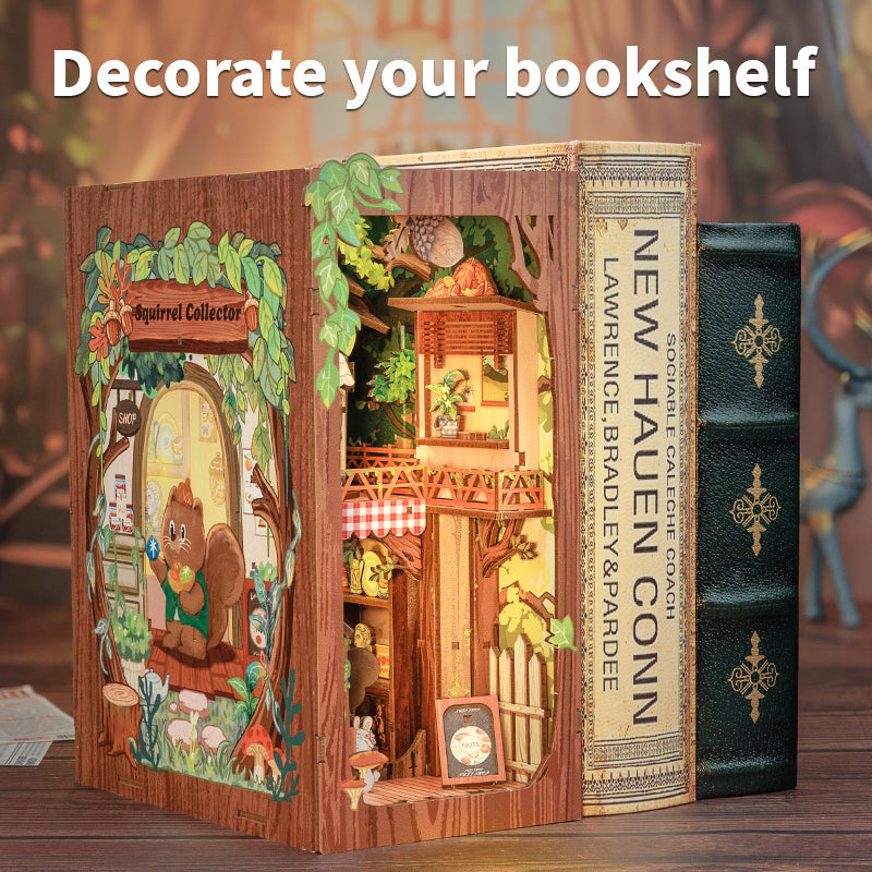 Squirrel Collector | CUTEBEE DIY Book Nook Kit