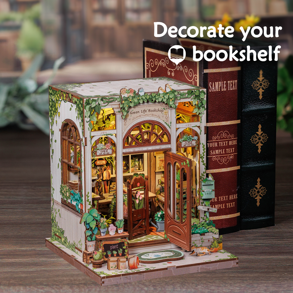 Green Life Bookshop | CUTEBEE DIY Book Nook Kit