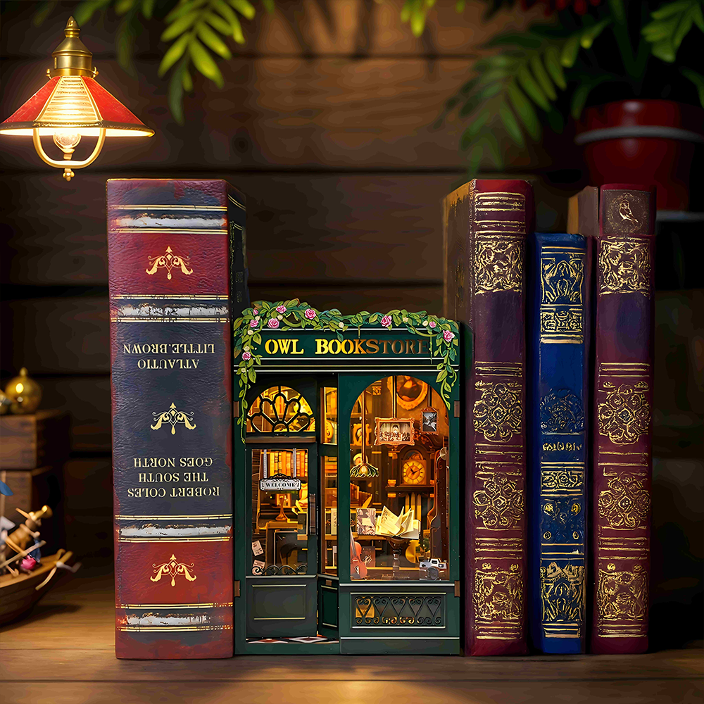 Owl Bookstore | CUTEBEE DIY Book Nook Kit