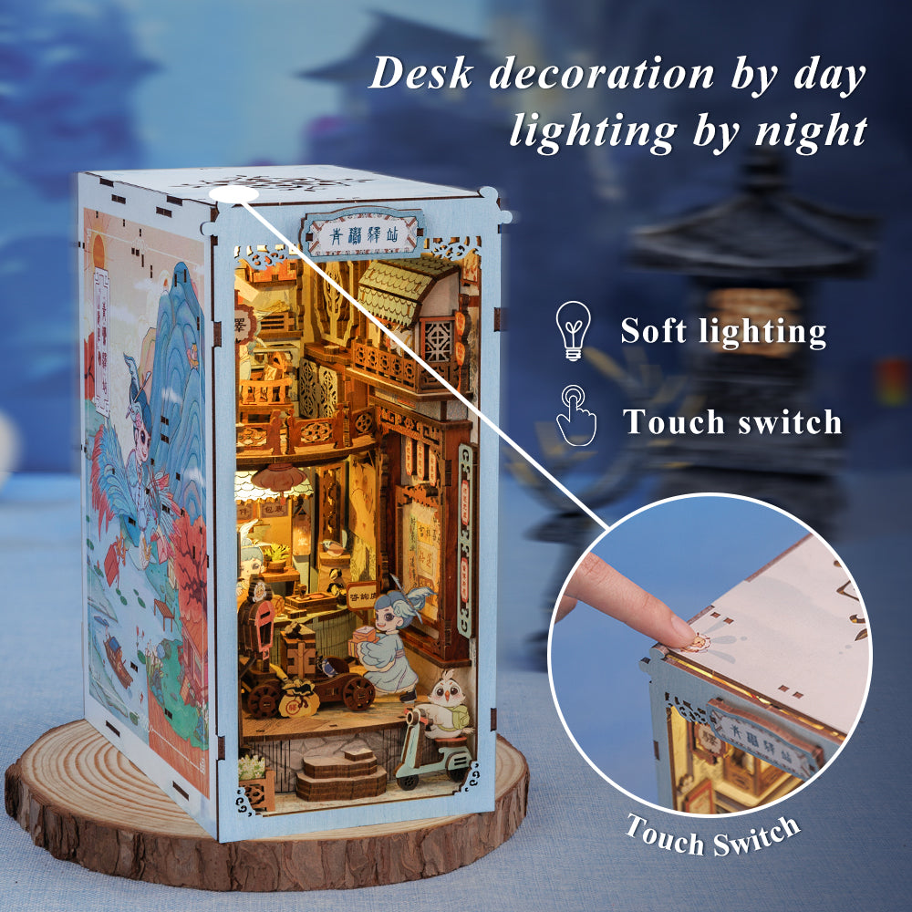 Azure Phoenix Lodge | CUTEBEE DIY Book Nook Kit