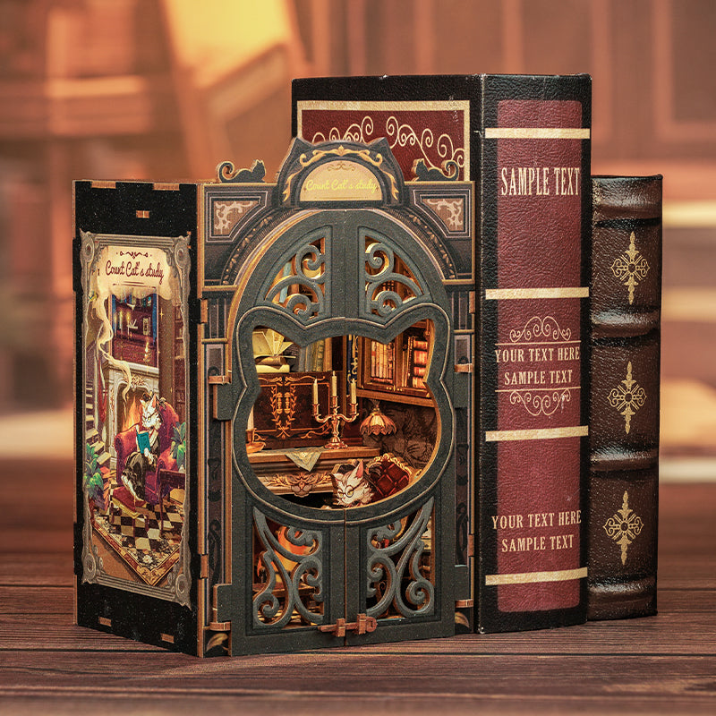 Count Cat's Study | CUTEBEE DIY Book Nook Kit