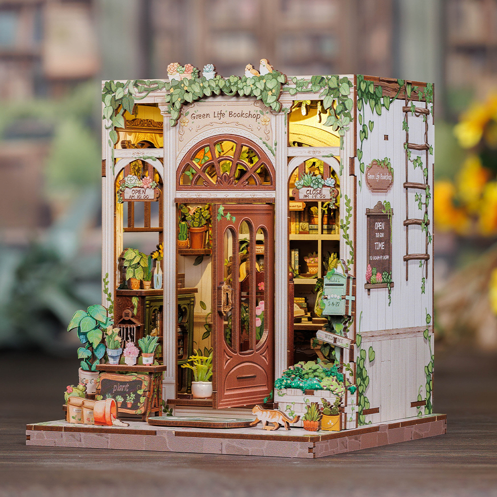 Green Life Bookshop | CUTEBEE DIY Book Nook Kit
