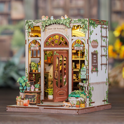 Green Life Bookshop | CUTEBEE DIY Book Nook Kit